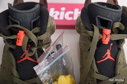 OLIVE HighQuality MEDIUM 6 AIR CN1084- TRAVIS JORDAN 681 SCOTT 4740 - 0821